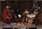 Becker, Carl Ludwig Friedrich - Der Kaiser Maximilian empfängt die venezianische Gesandten in Verona