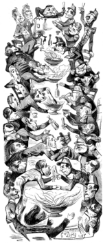 Doré, Gustave - Internationaler Punsch. Zeichnung für die Zeitung Le journal pour rire