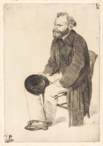 Degas, Edgar - Porträt des Malers Édouard Manet (1832-1883)