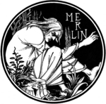 Beardsley, Aubrey - Merlin. Illustration für das Buch Le Morte Darthur von Sir Thomas Malory