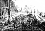 Unbekannter KÃ¼nstler - Der Maasübergang der 26. Infanterie-Division (Illustration aus Allgemeiner Kriegszeitung)