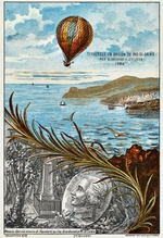 Unbekannter Künstler - Überquerung des Ärmelkanals von Dover durch Blanchard und Jefferies, 1785 (Aus der Serie Der Traum vom Fliegen)