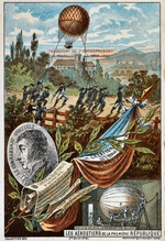 Unbekannter Künstler - Transport des Militärballons Entreprenant von Mauberge nach Charleroi, 1794 (Aus der Serie Der Traum vom Fliegen)