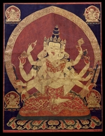 Zentralasiatische Kunst - Guhyasamaja Akshobhyavajra (Thangka)