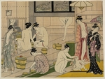 Kiyonaga, Torii - Frauen im Badehaus