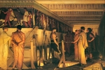 Alma-Tadema, Sir Lawrence - Phidias zeigt seinen Freunden den Fries im Parthenon