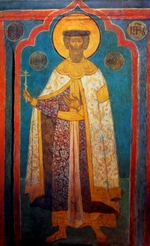 Altrussische Fresken - Alexander Newski, Fürst von Nowgorod, Großfürst von Wladimir (1220-1263)