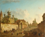 Alexejew, Fjodor Jakowlewitsch - Blick von Lubjanka zum Wladimir-Tor in Moskau