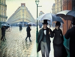 Caillebotte, Gustave - Straße in Paris an einem regnerischen Tag