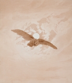 Friedrich, Caspar David - Fliegende Eule vor dem Mond