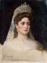 Bodarewski, Nikolai Kornilowitsch - Porträt der Kaiserin Alexandra Fjodorowna von Russland (1872-1918), Frau des Kaisers Nikolaus II.