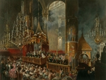 Zichy, Mihály - Die Krönung des Kaisers Alexander II. im Kreml am 26. August 1856