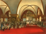 Timm, Wassili (George Wilhelm) - Krönungsbankett im Saal des Facettenpalastes im Moskauer Kreml