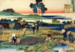 Hokusai, Katsushika - Aus der Serie Spiegelbilder der Dichter: Tenji Tenno
