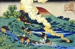 Hokusai, Katsushika - Aus der Serie Spiegelbilder der Dichter: Kakinomoto no Hitomaro
