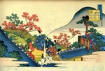 Hokusai, Katsushika - Aus der Serie Spiegelbilder der Dichter: Fujiwara no Tadahira