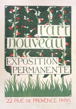 Vallotton, Felix Edouard - Plakat für die Galerie L'Art Nouveau, Paris