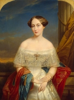Keyser, Nicaise de - Porträt der Großfürstin Olga Nikolajewna (1822-1892), Königin von Württemberg
