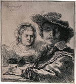 Rembrandt van Rhijn - Selbstbildnis mit Saskia