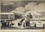 Damame-Demartrais, Michel François - Ansicht der Ismailowski-Brücke und Kasernen am Fontanka-Ufer