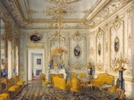 Mayblum, Jules - Der Stroganow-Palast in Sankt Petersburg. Gelbes Gesellschaftszimmer