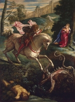 Tintoretto, Jacopo - Das Drachenwunder des heiligen Georg