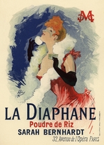 Chéret, Jules - La Diaphane. Poudre de Riz (Plakat)