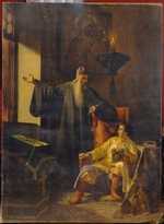 Pleschanow, Pawel Fjodorowitsch - Iwan der Schreckliche und der Priester Sylvester während des Brandes von Moskau 1547