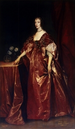 Dyck, Sir Anthonis van - Porträt der Königin Henrietta Maria von Frankreich (1609-1669)