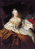 Grooth, Georg-Christoph - Porträt von Kaiserin Elisabeth I. von Russland (1709-1762)