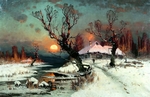 Klever, Juli Juliewitsch (Julius) von, der Ältere - Sonnenuntergang im Winter