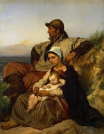 Gallait, Louis Joseph - Die Familie des Fischers