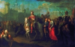 Ugrjumow, Grigori Iwanowitsch - Triumphaler Einzug von Alexander Newski in Pskow nach dem Sieg über die deutschen Ritter