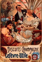 Mucha, Alfons Marie - Biscuits Champagne Lefèvre-Utile