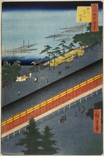 Hiroshige, Utagawa - Der Sanjusangendo-Tempel in Fukagawa (Einhundert Ansichten von Edo)