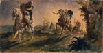Delacroix, Eugène - Arabische Reiter auf einer Aufklärungsreise