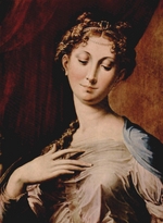 Parmigianino - Madonna und Kind mit Engel (Madonna mit dem langen Hals) Detail