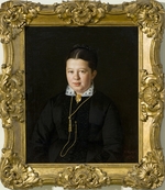 Dunkers, S. - Porträt der Unternehmerin und Kunstmäzenin Warwara Morosowa (1848-1917)