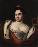 Unbekannter Künstler - Porträt der Kaiserin Katharina I. (1684-1727)