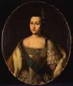 Unbekannter Künstler - Porträt der Prinzessin Anna Leopoldowna (1718-1746), Mutter des Zaren Iwan VI.