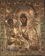 Byzantinische Ikone - Die Dreihändige Muttergottes Hodegeteria