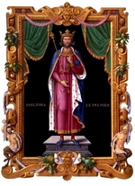 Französischer Meister - Philipp I. von Frankreich (aus Recueil des rois de France von Jean du Tillet)