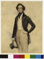Childe, James Warren - Porträt von Pianist und Komponist Felix Mendelssohn Bartholdy (1809-1847)