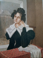 Bestuschew, Nikolai Alexandrowitsch - Bildnis Fürstin Maria Nikolajewna Wolkonskaja (1805-1863)