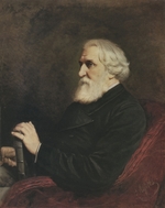 Perow, Wassili Grigorjewitsch - Porträt von Schriftsteller Iwan Sergejewitsch Turgenew (1818-1883)