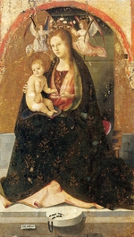 Antonello da Messina - Madonna mit dem Kind (Detail des Flügelaltars des Heiligen Gregor)