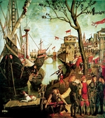 Carpaccio, Vittore - Die Ankunft der heiligen Ursula in das von den Hunnen besetzte Köln (Szenen aus dem Leben der heiligen Ursula)