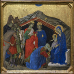 Duccio di Buoninsegna - Die Anbetung der Könige. Fragment (Maestà, Altarretabel des Sieneser Doms)