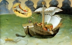 Gentile da Fabriano - Die Rettung der Seeleute durch den heiligen Nikolaus (aus dem Quaratesi-Polyptychon)