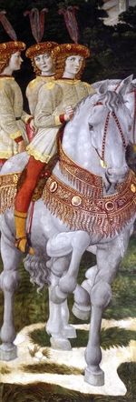 Gozzoli, Benozzo - Heilige Drei Könige. König Balthasar. (Detail des Fresko aus dem Freskenzyklus im Palazzo Medici Riccardi)